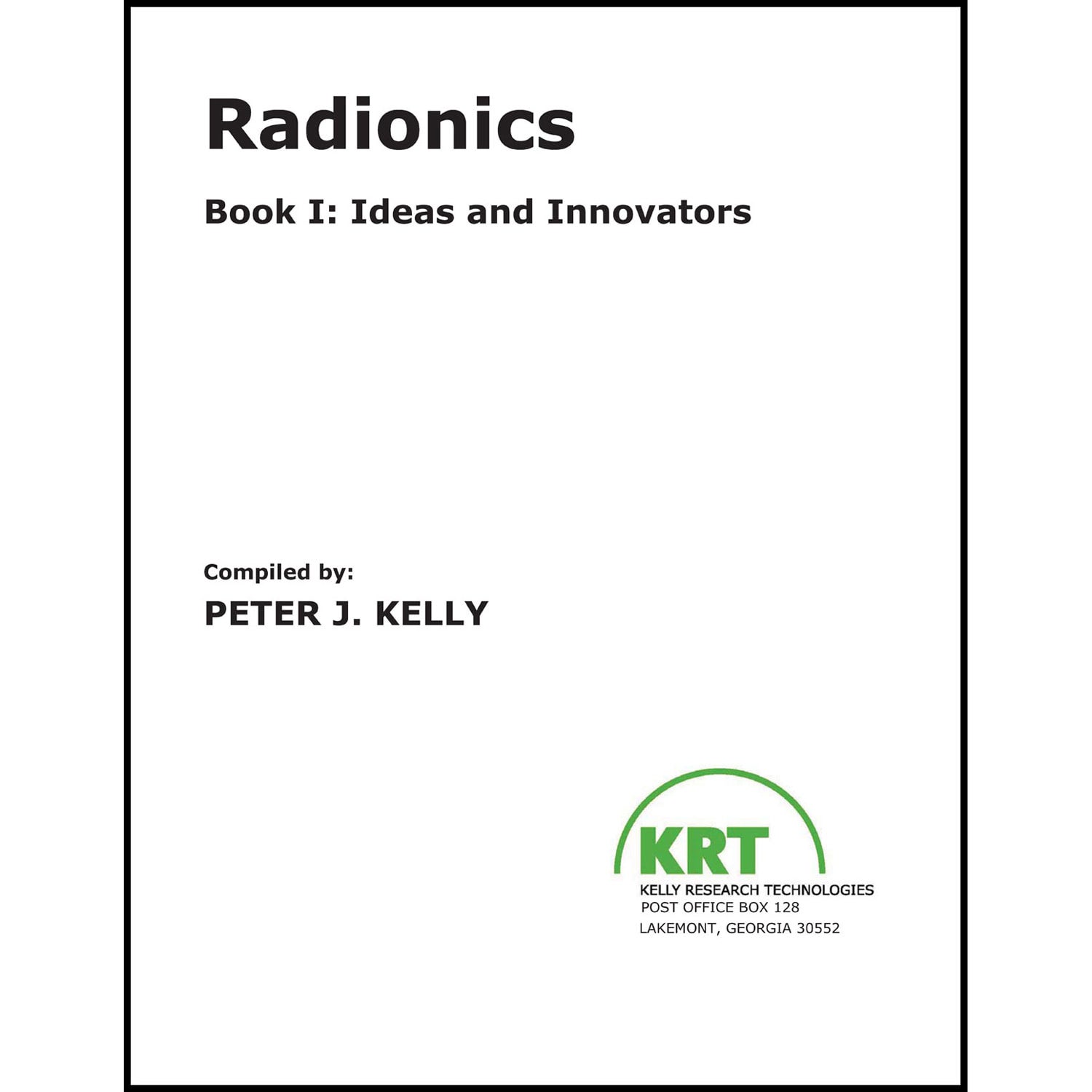 media: KRT Radionics Book 1: Ideas &amp; Innovators | Kelly Research ...